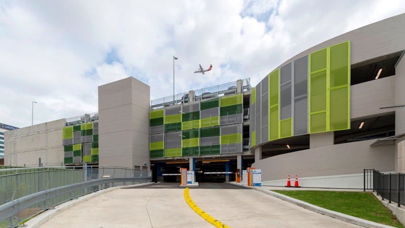 Locker Group's Clarity 800 perforated panels were used in the King Street Carpark.